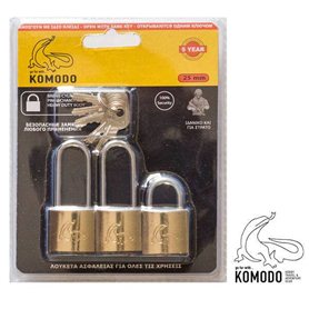 ΛΟΥΚΕΤΟ KOMODO 25ΜΜ SETx3