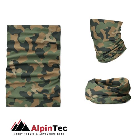 Μαντήλι Life Coolmax Uv Alpintec χακί - soldado